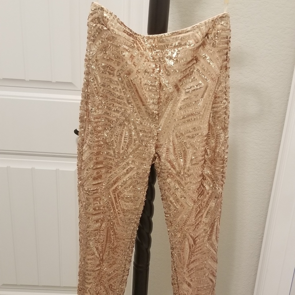 New sequin skinny pants